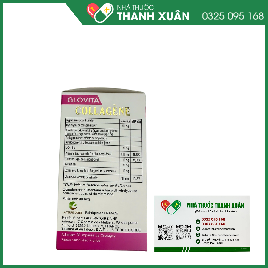 Glovita Collagene hỗ trợ chống oxi hóa, giúp làm đẹp da